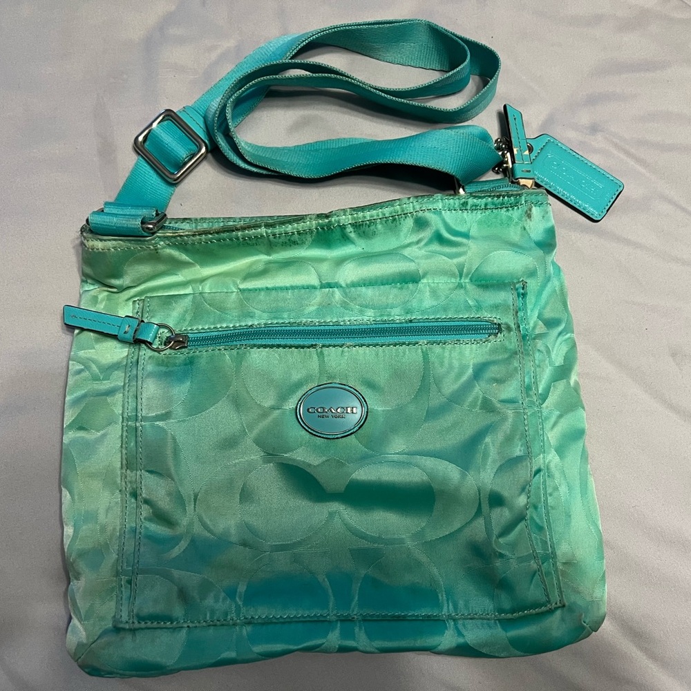 Coach Aqua Crossbody Bag